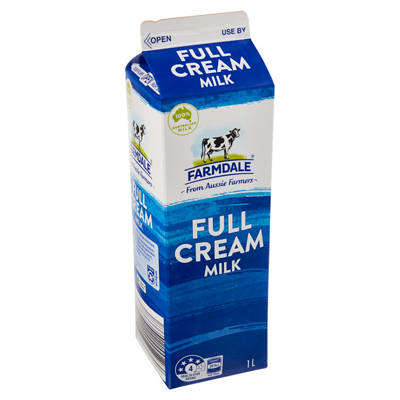 FARMDALE Full Cream Milk 1L, 1L — Aldi