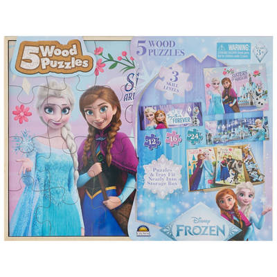 Licensed Wood Puzzles 5 Pack