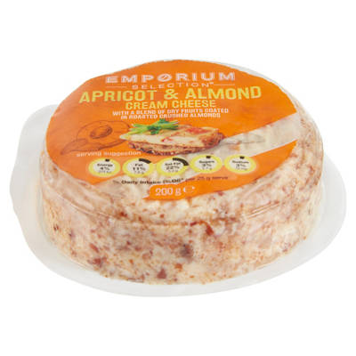 EMPORIUM SELECTION Apricot & Almond Cream Cheese 200g