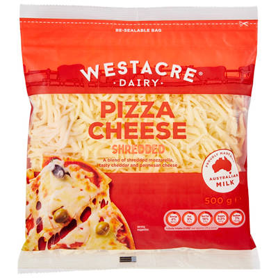 WESTACRE DAIRY Pizza Shredded Cheese 500g