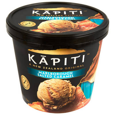 KAPITI Marlborough Salted Caramel Ice Cream 1L