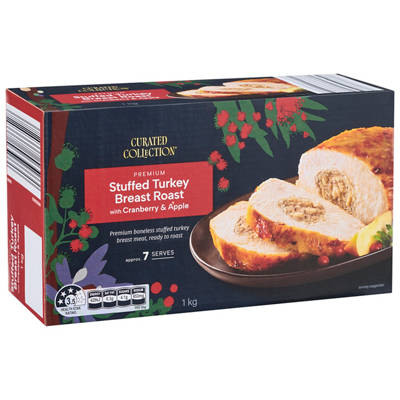 CURATED COLLECTION Stuffed Turkey Breast Roast with Cranberry and Apple 1kg