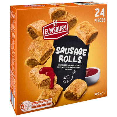 ELMSBURY Party Sausage Rolls 24 Pack 900g