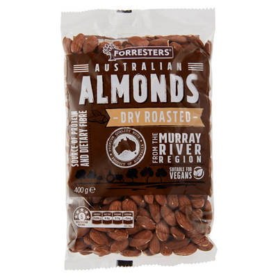 FORRESTERS Dry Roasted Almonds 400g