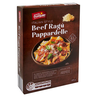 INTERNATIONAL CUISINE Beef Ragu Pappardelle 375g