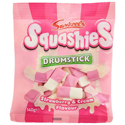 SWIZZELS Squashies Strawberries & Cream 140g