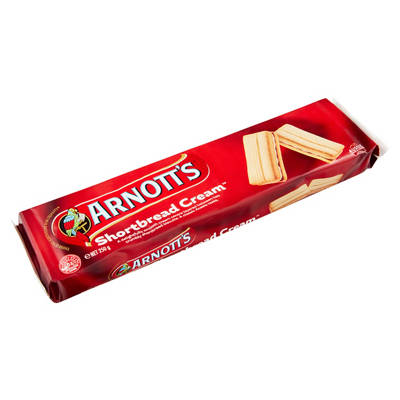 ARNOTT'S Shortbread Cream Biscuits 250g