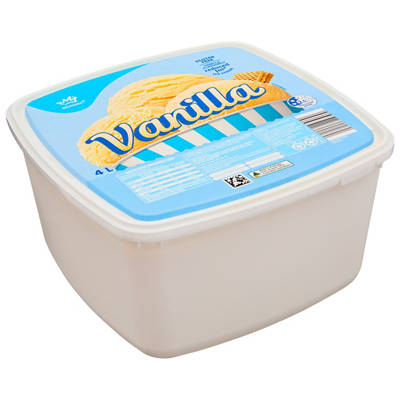 MONARC Vanilla Reduced Fat Ice Cream 4L