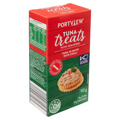 PORTVIEW Mayo With Chilli Tuna Treat With Crackers 112g
