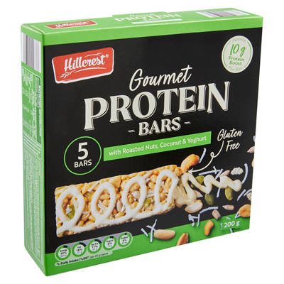 Gourmet Protein Bars Roasted Nuts, Coconut & Yoghurt 5 Pack 200g