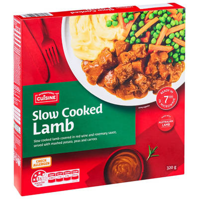 INTERNATIONAL CUISINE Slow Cooked Lamb 320g