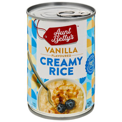 Aunt Betty's Vanilla Creamy Rice 425g