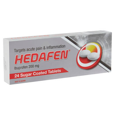 HEDAFEN Ibuprofen Tablets 24 Pack 200mg