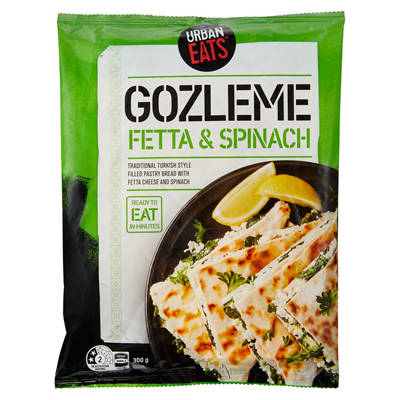URBAN EATS Fetta & Spinach Gozleme 300g