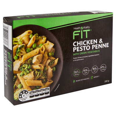 Chicken & Pesto Penne with Green Vegetables 330g
