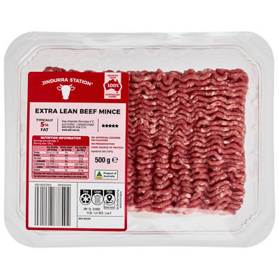 JINDURRA STATION 5 Star Beef Mince 500g