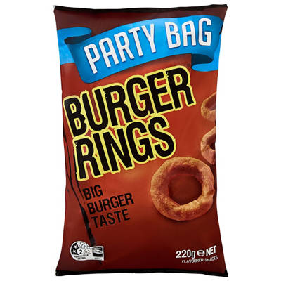 BURGER RINGS Party Bag 220g