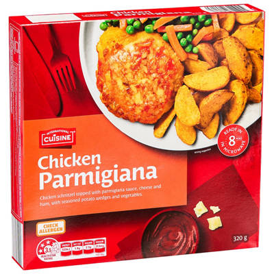 INTERNATIONAL CUISINE Chicken Parmigiana 320g