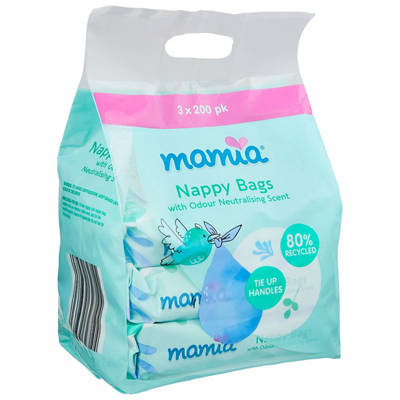 MAMIA Nappy Bags 3 x 200 Pack