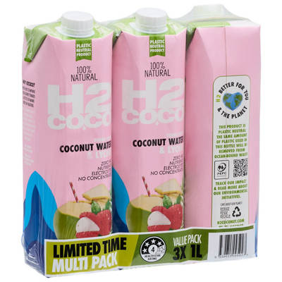 H2COCO Lychee 3 x 1L