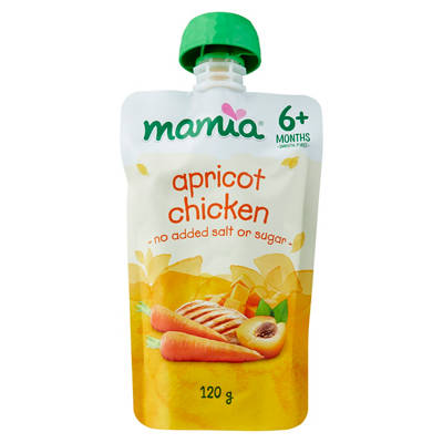 MAMIA Apricot Chicken 6+ Months Baby Food 120g