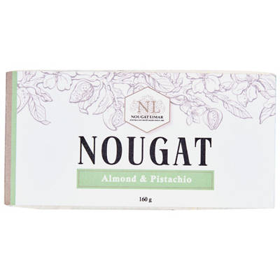 Nougat Limar Slab 160g Almond Pistachio