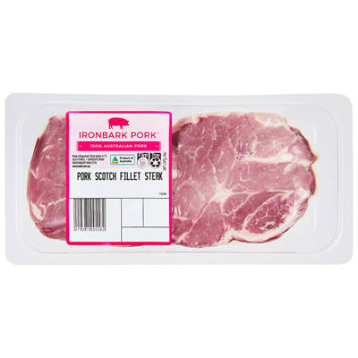IRONBARK PORK Pork Scotch Fillet Steak