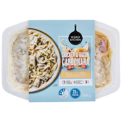 WORLD KITCHEN Chicken and Bacon Carbonara 350g