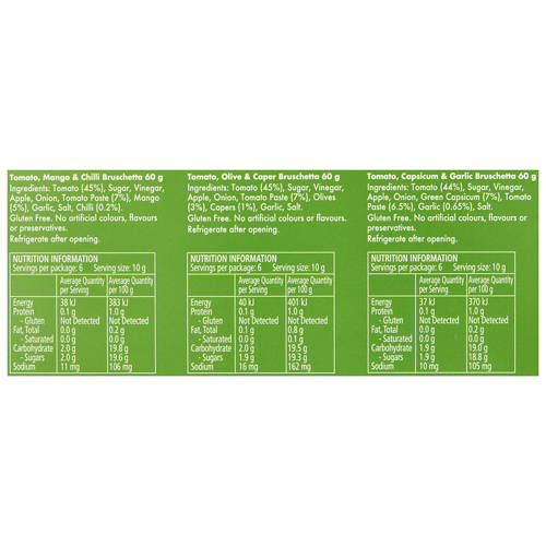 Nutrients 1, Bruschetta Collection Gift Pack 180g