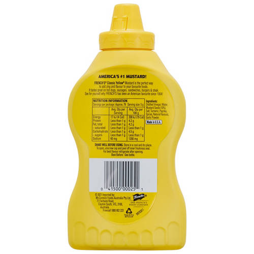 Front shot 2, Yellow Mustard 396g