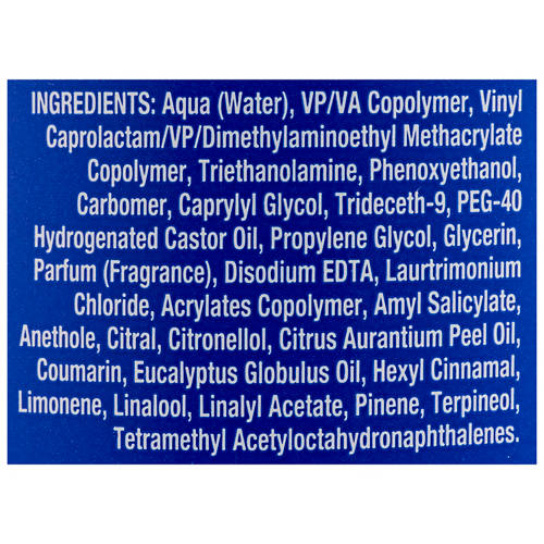 Ingredients 1, Hair Gel 250g