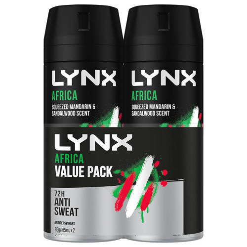 Front shot 1, Deodorant 72 Hour Antiperspirant Africa 2 Pack 95g