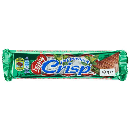 Front shot 2, Peppermint Crisp Chocolate Bar 49g