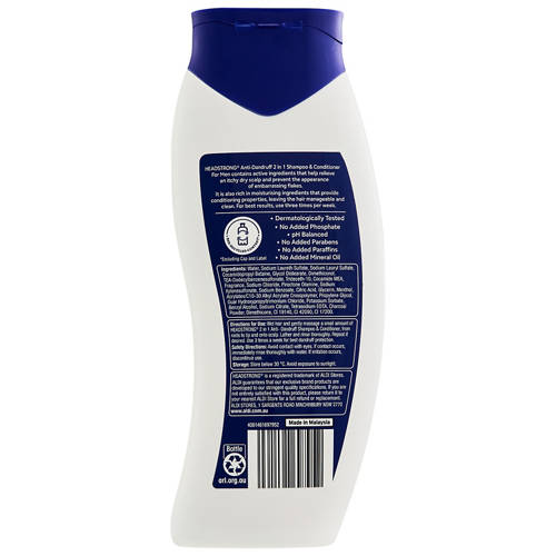 Front shot 2, Anti-Dandruff 2 in 1 Men's Shampoo & Conditioner 400ml