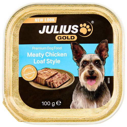 Front shot 2, Meaty Chicken Loaf Style Premium Dog Food 100g