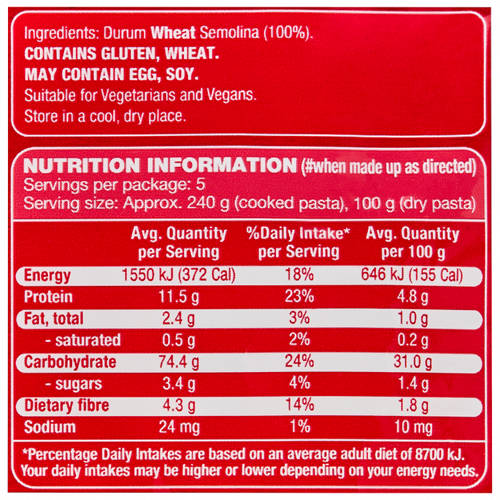 Nutrients 1, Pasta Macaroni 500g