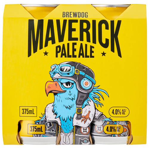Front shot 2, Maverick Session Pale Ale 4 Pack 375ml