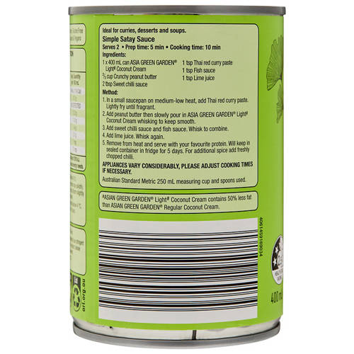 Front shot 3, Coconut Cream Light 400ml