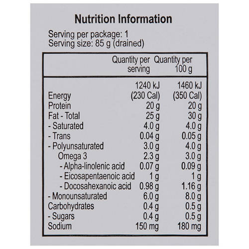 Nutrients 1, Spiced Olive Oil with Pickles Sardines 120g