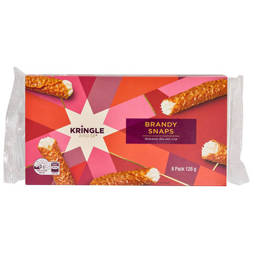 Front shot 3, Brandy Snaps 8 Pack 128g