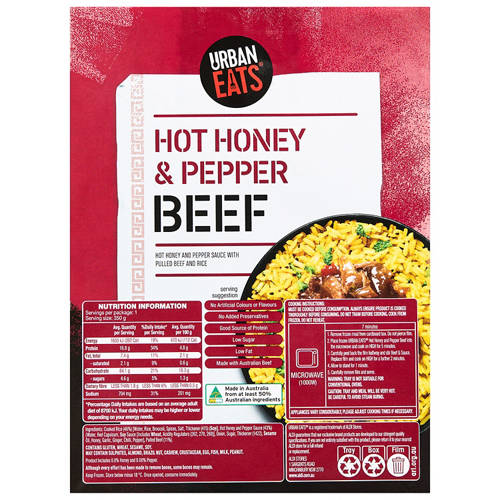 Front shot 3, Hot Honey & Pepper Beef 350g