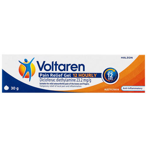 Front shot 2, Voltaren 2% Pain Relief Gel 30g