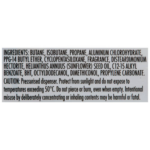 Ingredients 1, Anti Perspirant Deodorant 2 x 145g