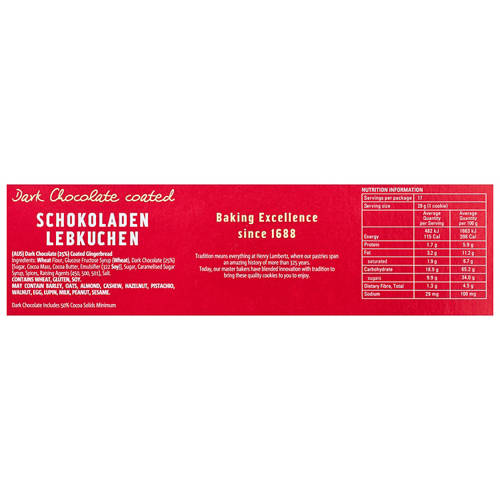 Nutrients 1, Hearts & Stars Shaped Gingerbread Dark Chocolate 500g