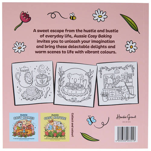 Front shot 2, Aussie Cosy Colouring Books