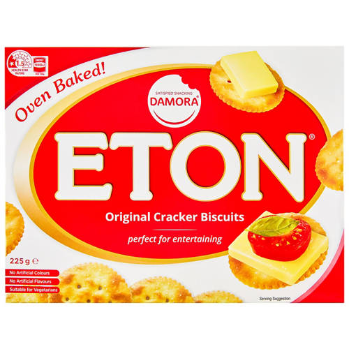 Front shot 2, Eton Original Crackers 225g