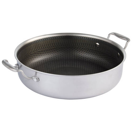 Front shot 2, Stainless Steel Honeycomb Base Roaster or Casserole