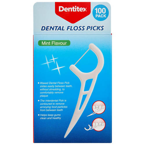 Front shot 2, Disposable Dental Floss Picks 100 Pack