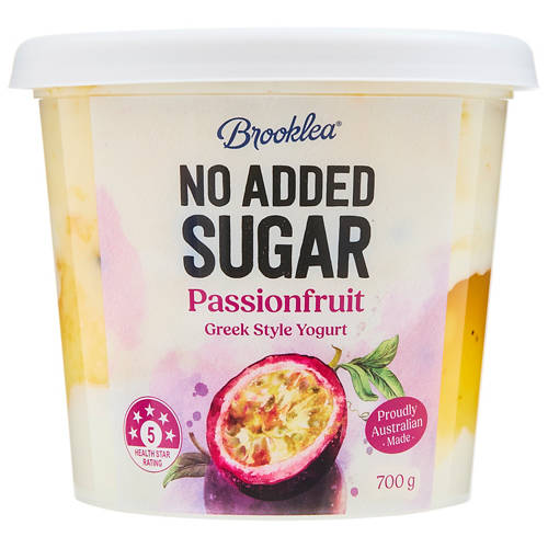 Front shot 2, No Added Sugar Passionfruit Yogurt 700g