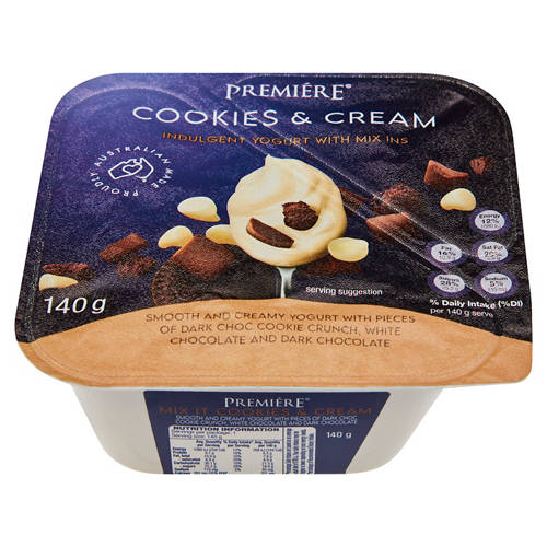 Front shot 2, Cookies & Cream Yogurt Mix Ins 140g